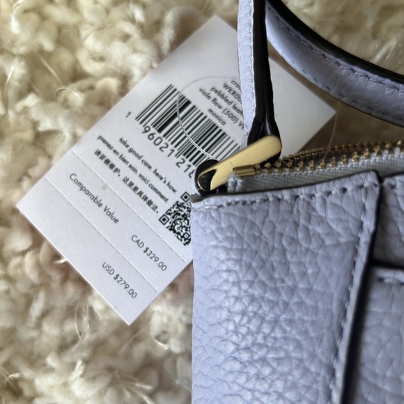 The absolute cutest periwinkle authentic Kate Spade Shoulder/ Crossbody - Picture 3 of 5